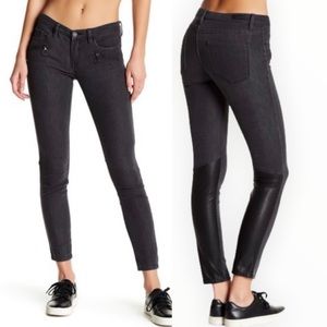 NWT BlankNYC Skinny Classique Faux Leather Detail 26 Drag It Out
